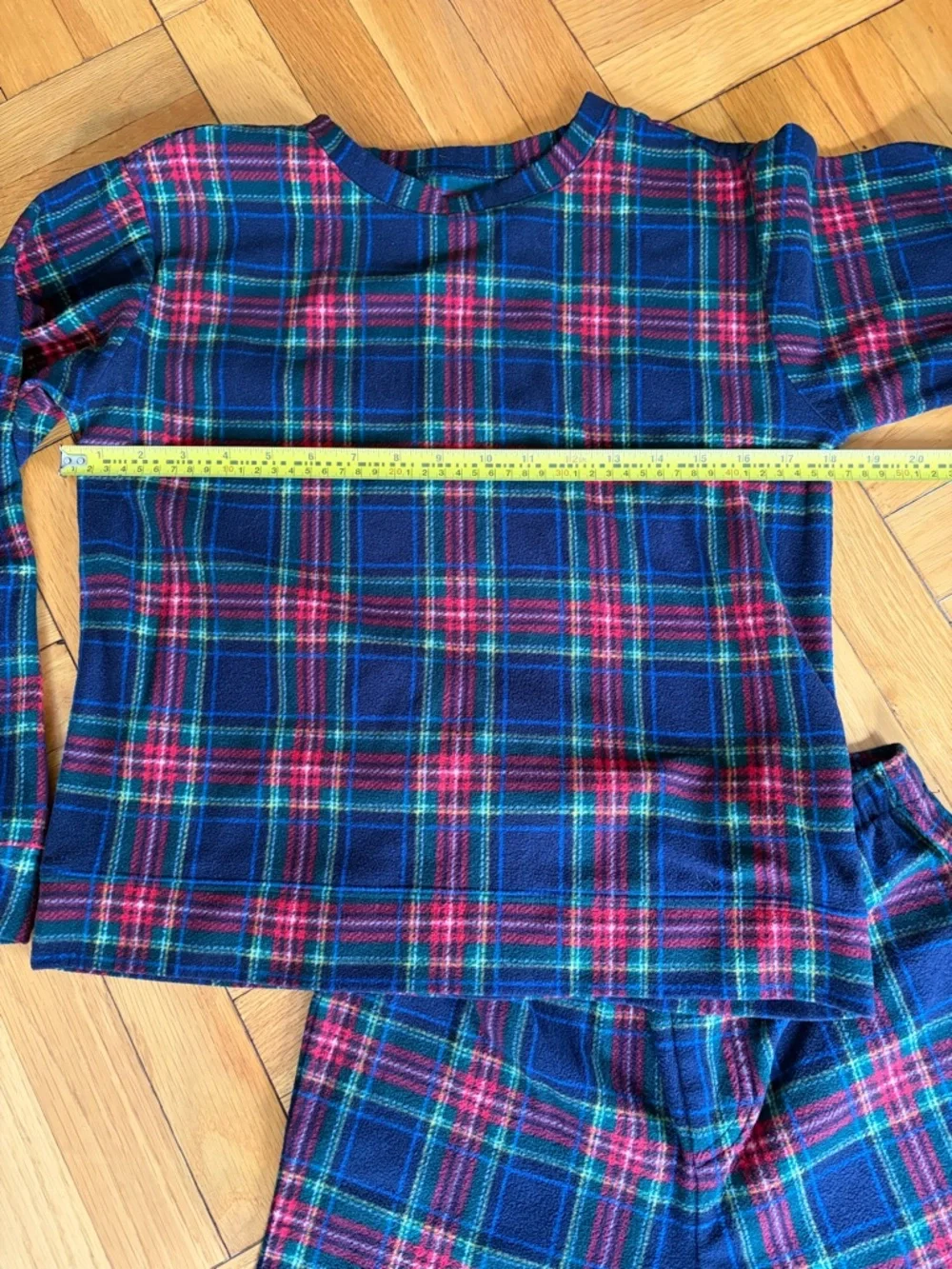 GAP Kids Sz. 12 Plaid Pajama Set - Blue & Red, Green. Unisex. Cabincore. Tartan